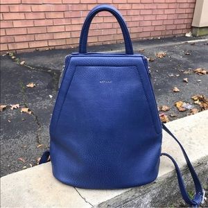 Matt & Nat Chandra Vegan Leather Backpack Blue